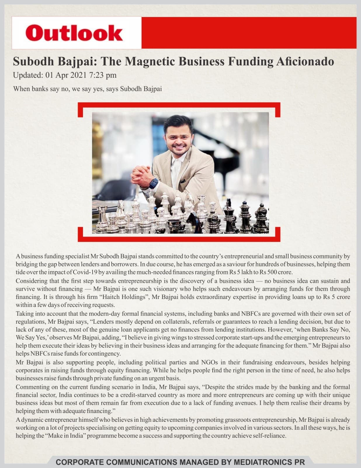 Outlook Money feature